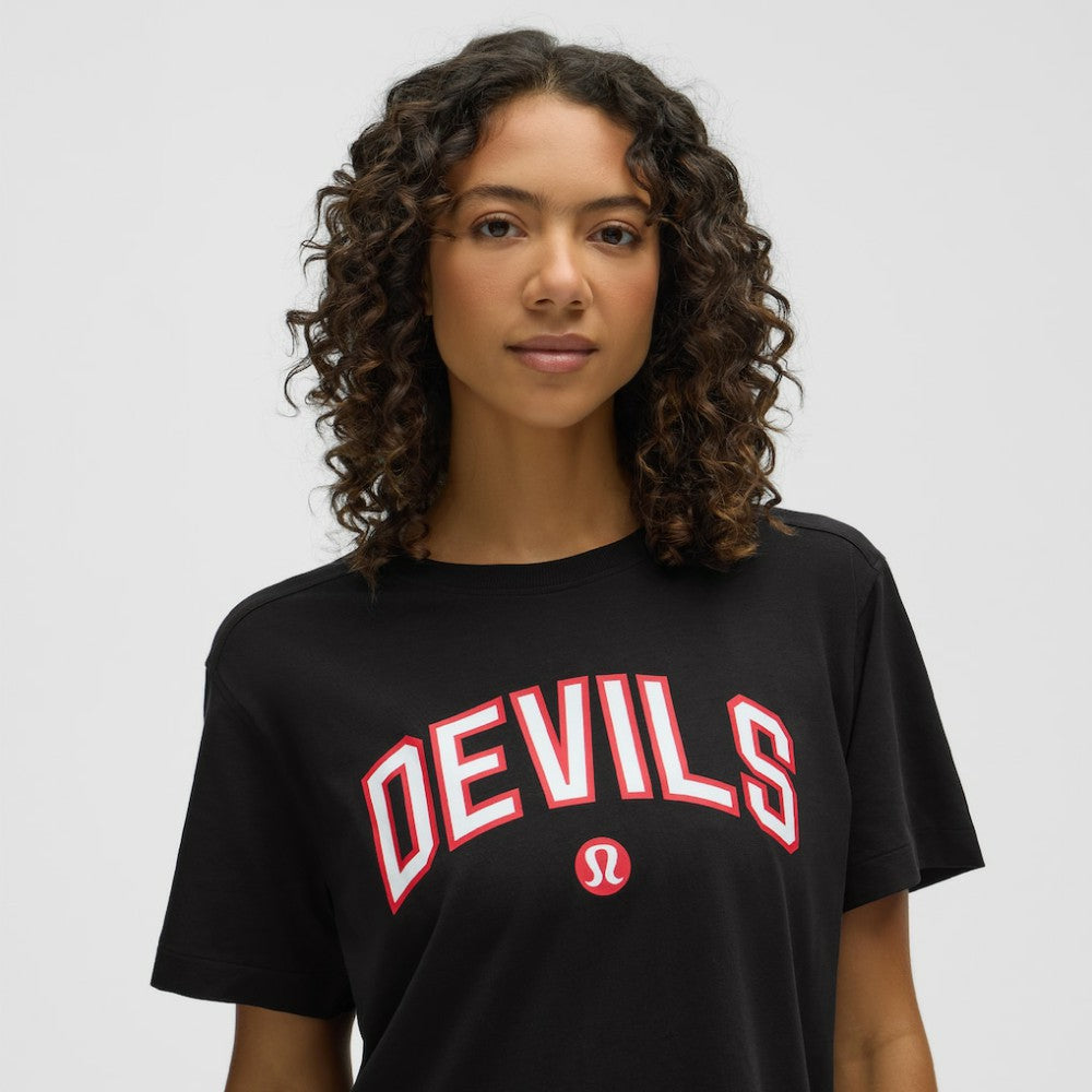 New Jersey Devils - lululemon Women's All Yours Organic Cotton T-Shirt Black