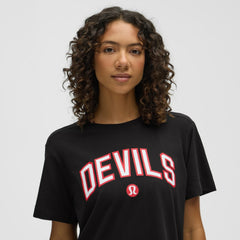 New Jersey Devils - lululemon Women's All Yours Organic Cotton T-Shirt Black