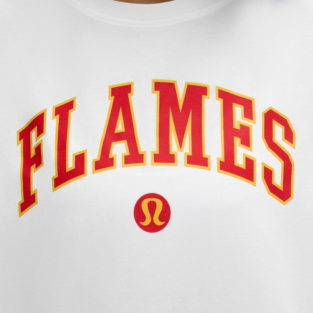 Calgary Flames - lululemon Women's All Yours Organic Cotton T-Shirt White