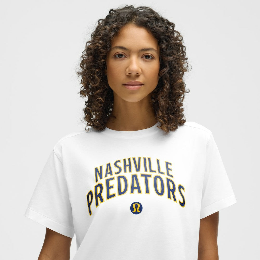 Nashville Predators - lululemon Women's All Yours Organic Cotton T-Shirt White