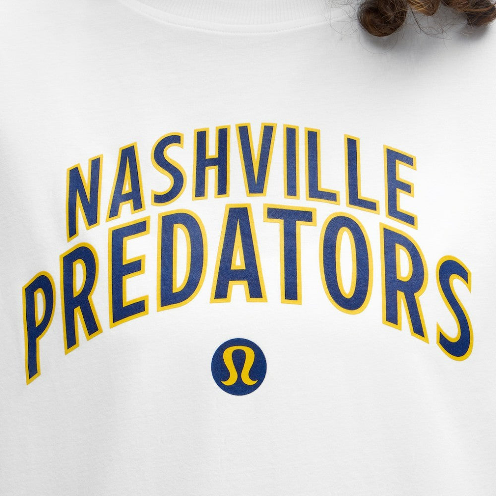 Nashville Predators - lululemon Women's All Yours Organic Cotton T-Shirt White