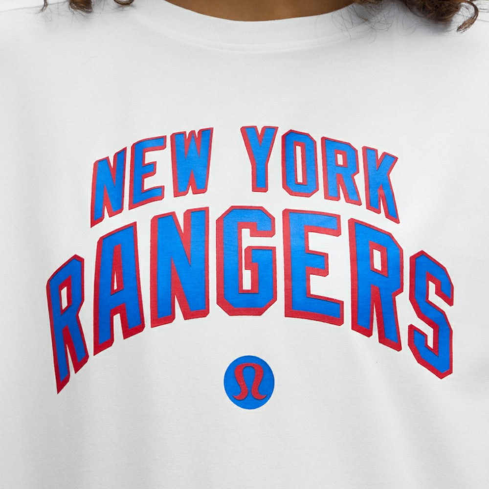 New York Rangers lululemon Women's All Yours Organic Cotton T-Shirt White