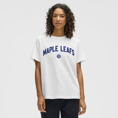 Toronto Maple Leafs - lululemon Women's All Yours Organic Cotton T-Shirt White