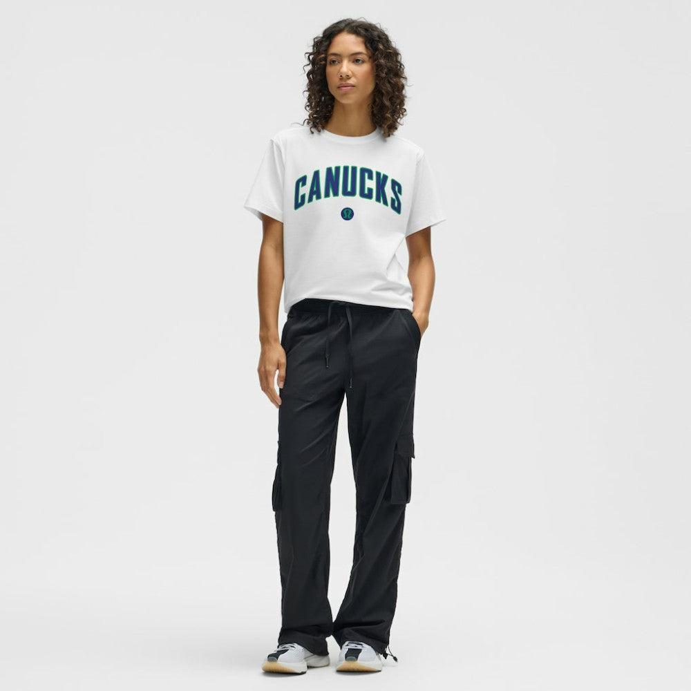 Vancouver Canucks - lululemon Women's All Yours Organic Cotton T-Shirt White
