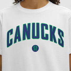 Vancouver Canucks - lululemon Women's All Yours Organic Cotton T-Shirt White