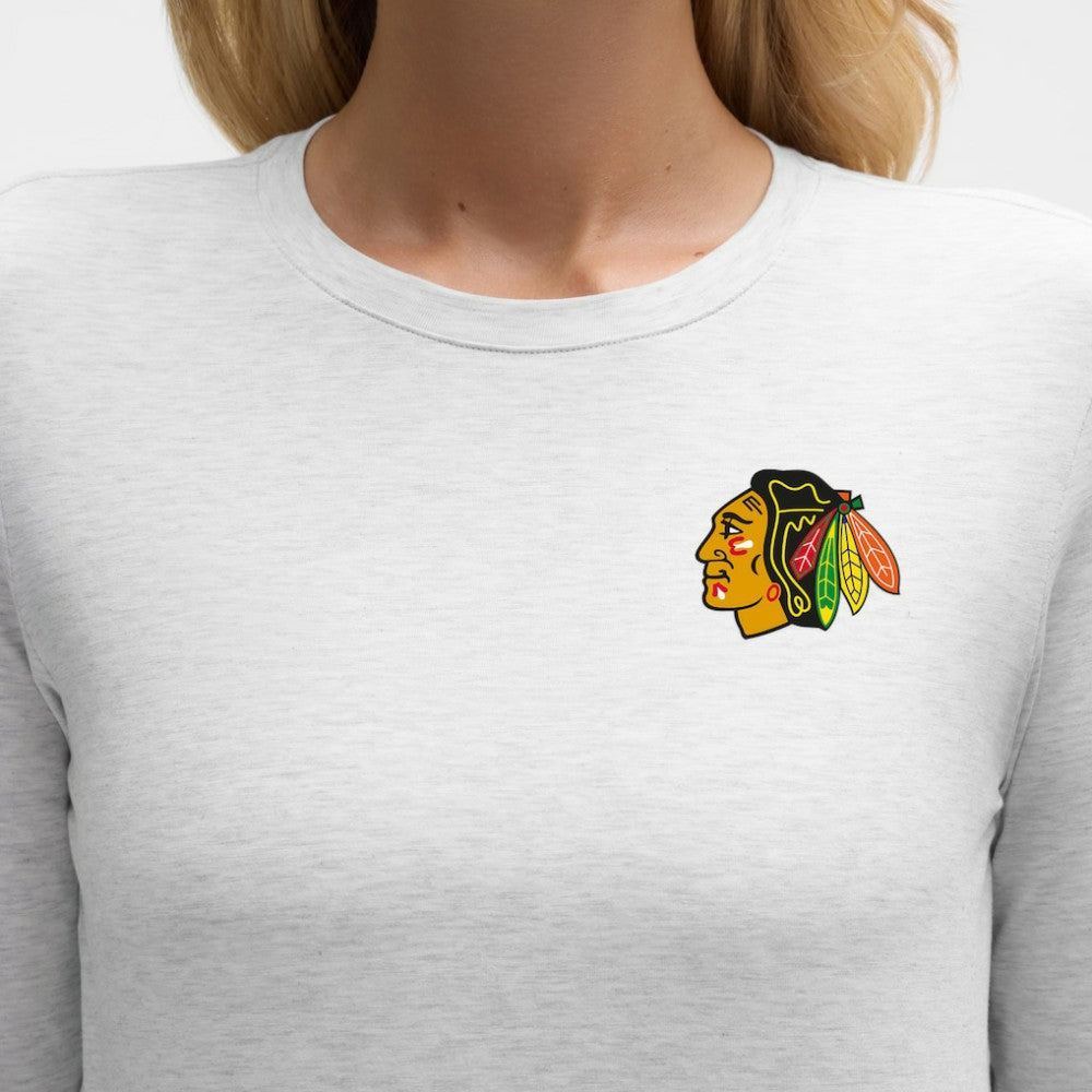 Chicago Blackhawks lululemon Women's Love Long Sleeve T-Shirt Heathered Core Ultra Light Grey