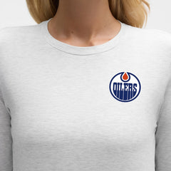 Edmonton Oilers - lululemon Women's Love Long Sleeve T-Shirt Heathered Core Ultra Light Grey