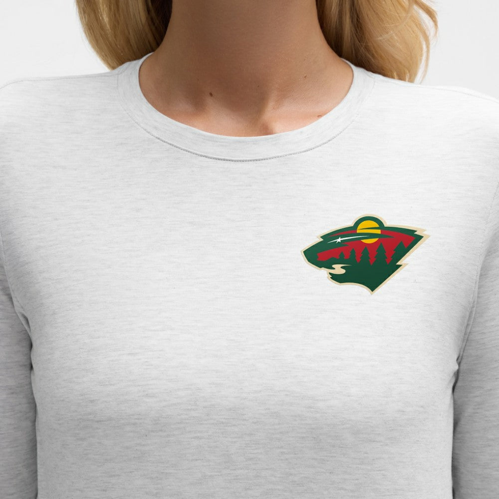 Minnesota Wild - lululemon Women's Love Long Sleeve T-Shirt Heathered Core Ultra Light Grey