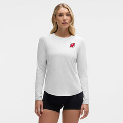 New Jersey Devils - lululemon Women's Love Long Sleeve T-Shirt Heathered Core Ultra Light Grey
