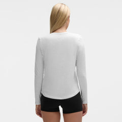 New Jersey Devils - lululemon Women's Love Long Sleeve T-Shirt Heathered Core Ultra Light Grey