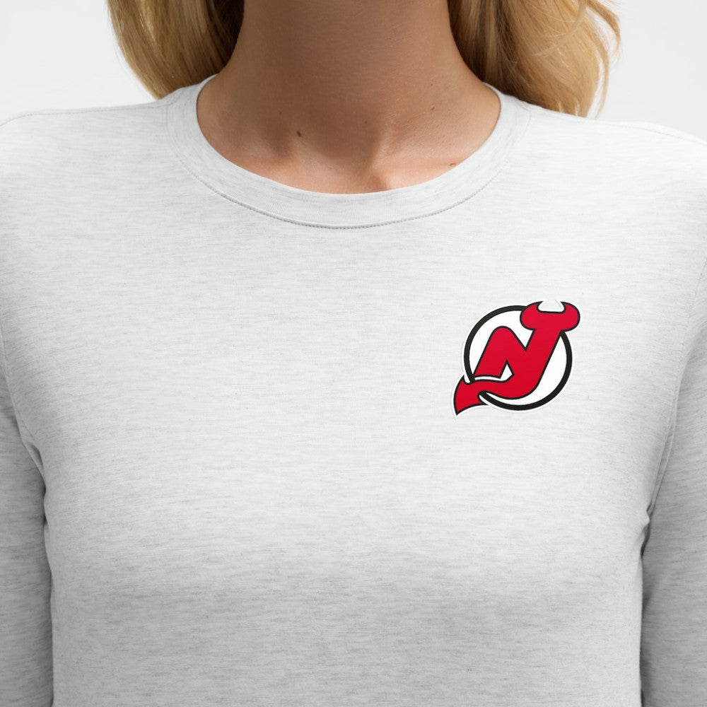 New Jersey Devils - lululemon Women's Love Long Sleeve T-Shirt Heathered Core Ultra Light Grey