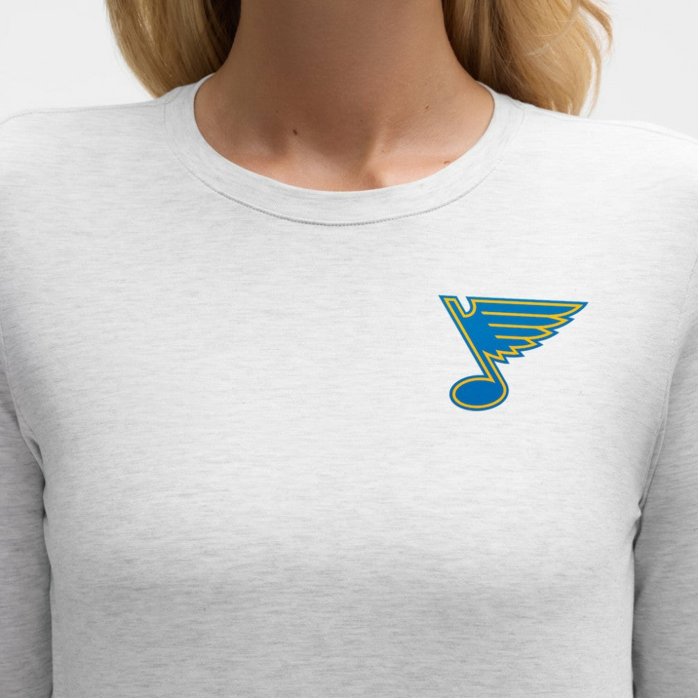 St. Louis Blues - lululemon Women's Love Long Sleeve T-Shirt Heathered Core Ultra Light Grey