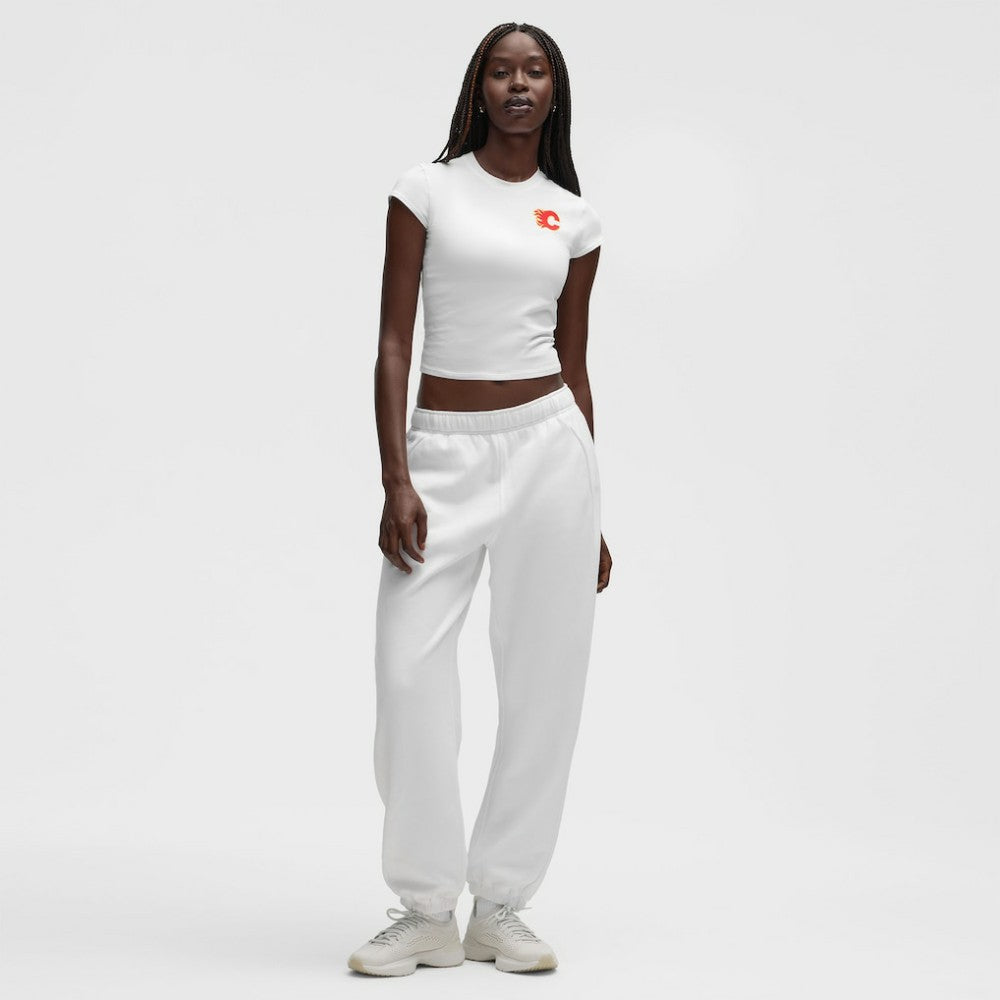 Calgary Flames - lululemon Women's Baby T-Shirt White