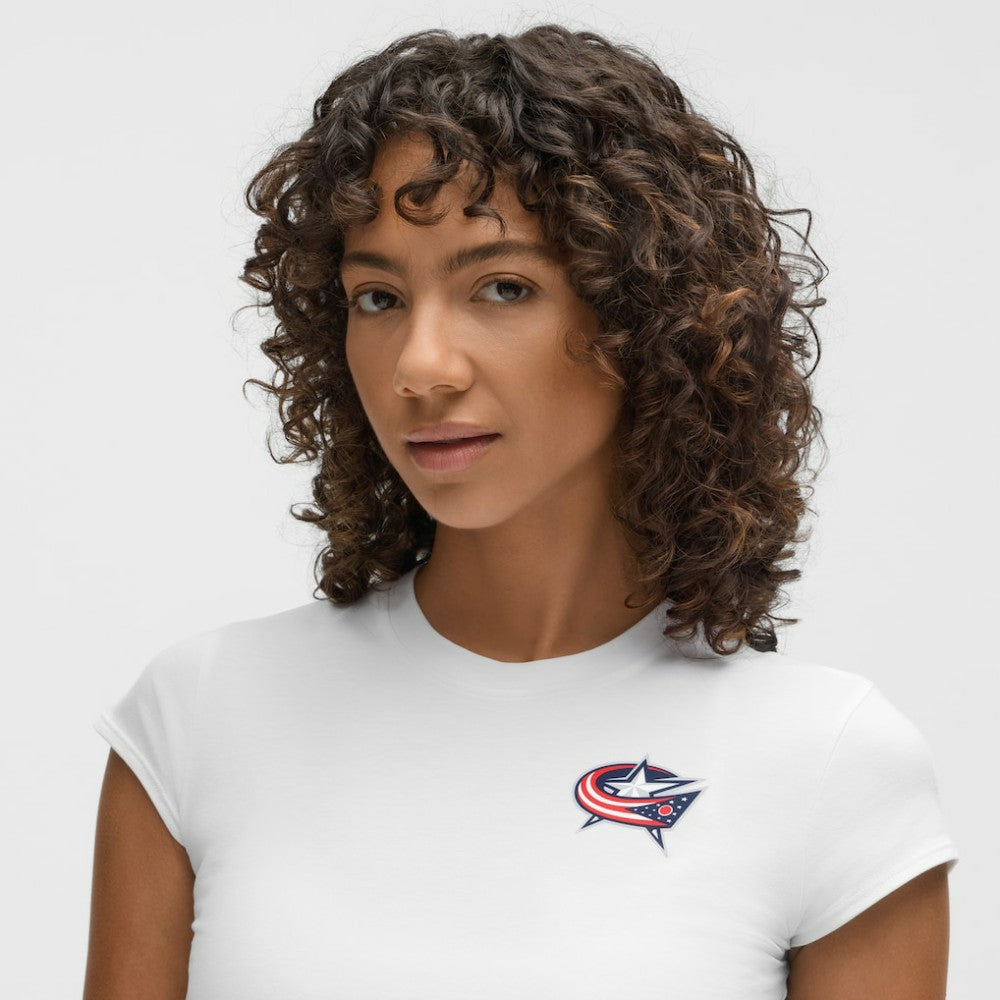 Columbus Blue Jackets - lululemon Women's Baby T-Shirt White