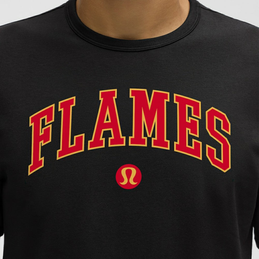 Calgary Flames - lululemon Organic Cotton Classic-Fit T-Shirt Black