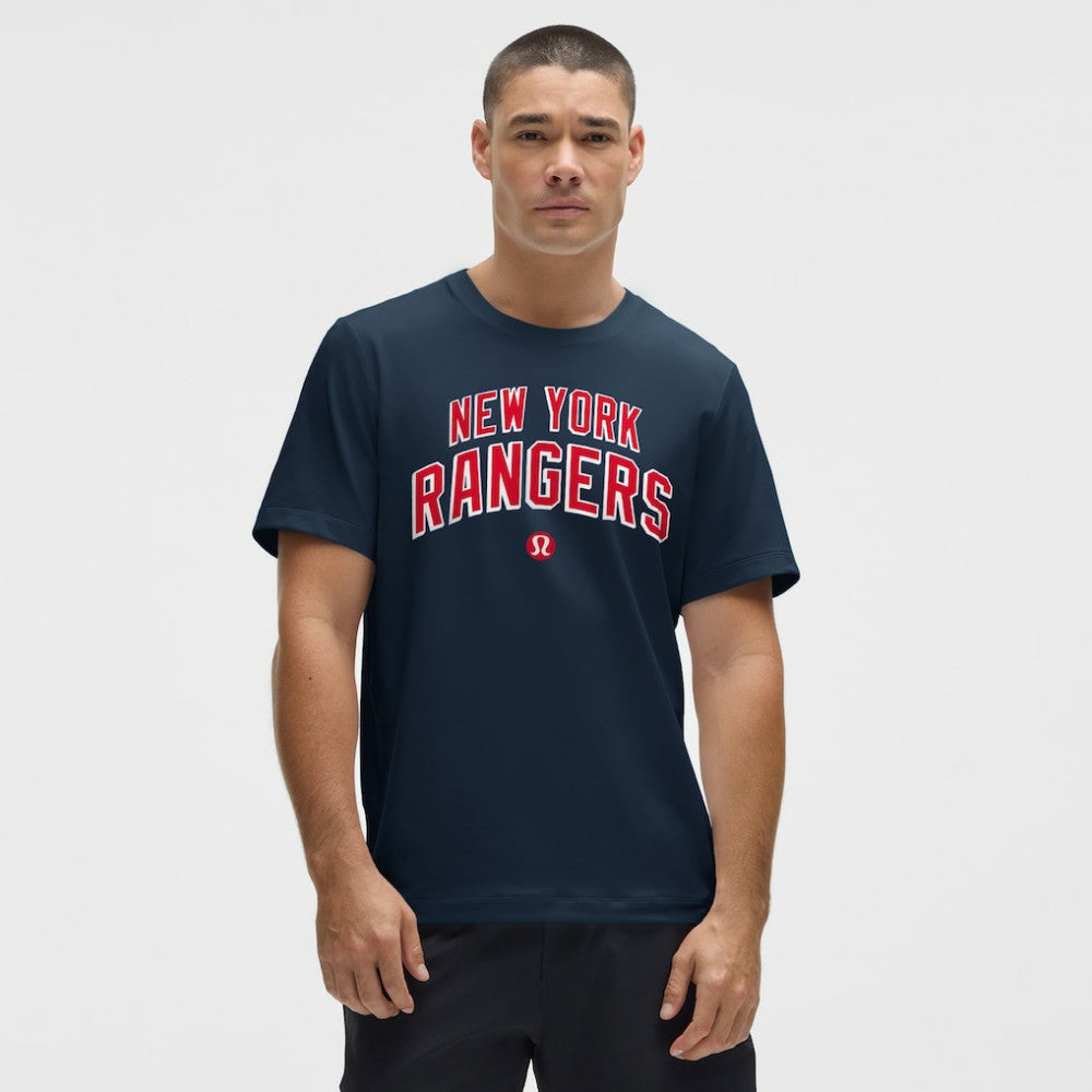 New York Rangers lululemon Organic Cotton Classic-Fit T-Shirt Blue
