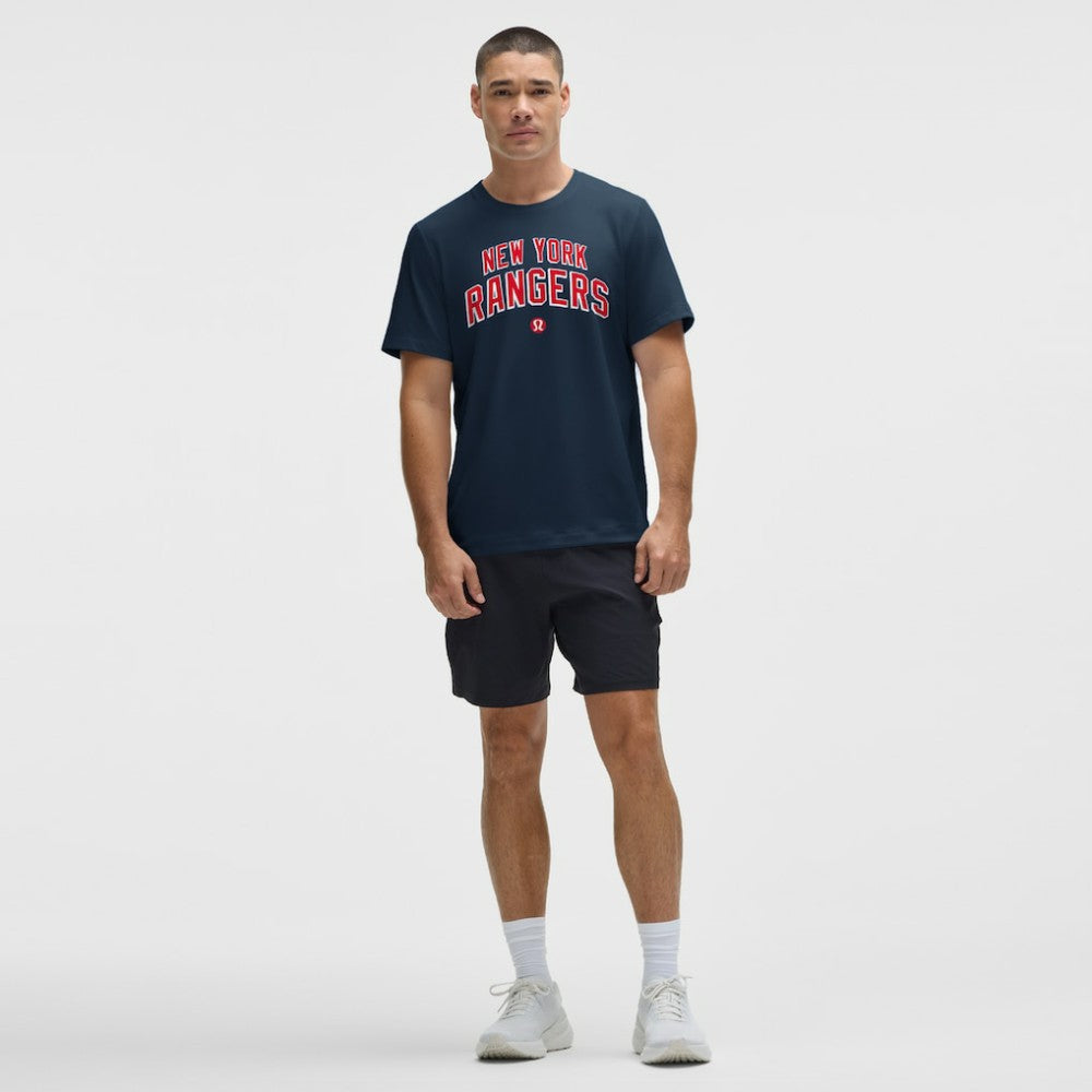 New York Rangers lululemon Organic Cotton Classic-Fit T-Shirt Blue