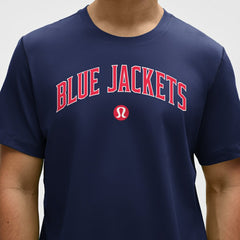Columbus Blue Jackets - lululemon Organic Cotton Classic-Fit T-Shirt Blue