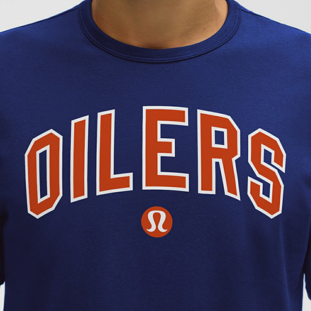 Edmonton Oilers - lululemon Organic Cotton Classic-Fit T-Shirt Larkspur