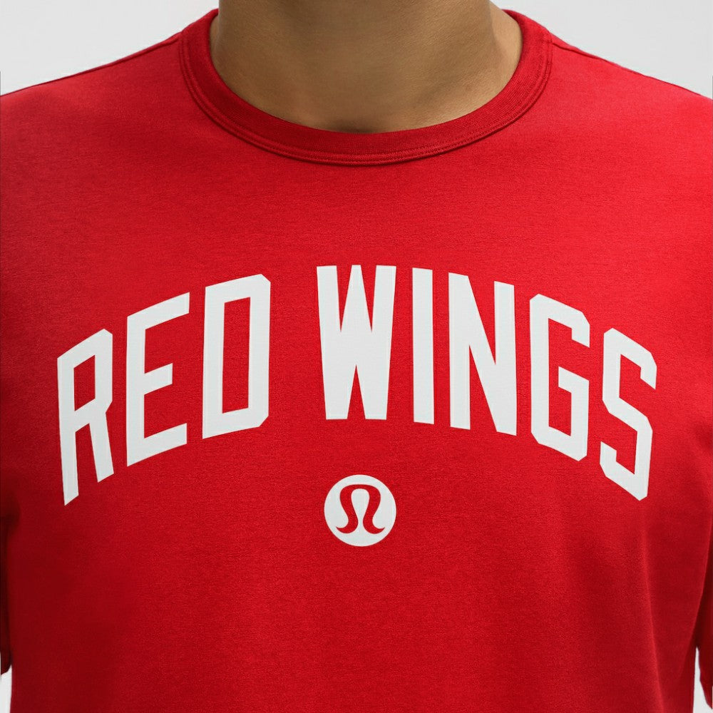 Detroit Red Wings - lululemon Organic Cotton Classic-Fit T-Shirt True Red