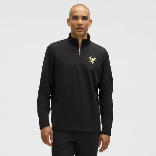 Pittsburgh Penguins lululemon Soft Jersey Half-Zip Pullover - Black | NHL Jerseys