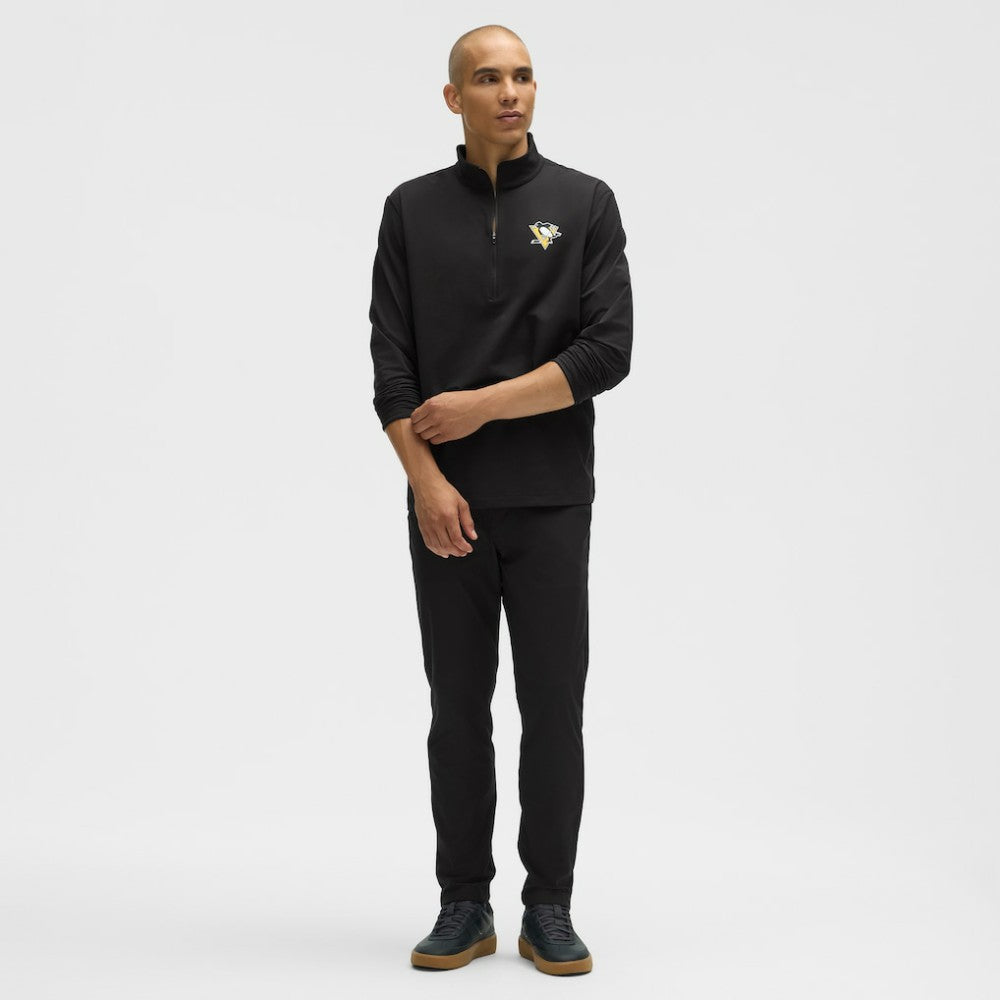 Pittsburgh Penguins lululemon Soft Jersey Half-Zip Pullover - Black | NHL Jerseys