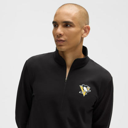 Pittsburgh Penguins lululemon Soft Jersey Half-Zip Pullover - Black | NHL Jerseys