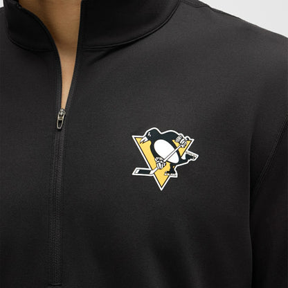 Pittsburgh Penguins lululemon Soft Jersey Half-Zip Pullover - Black | NHL Jerseys
