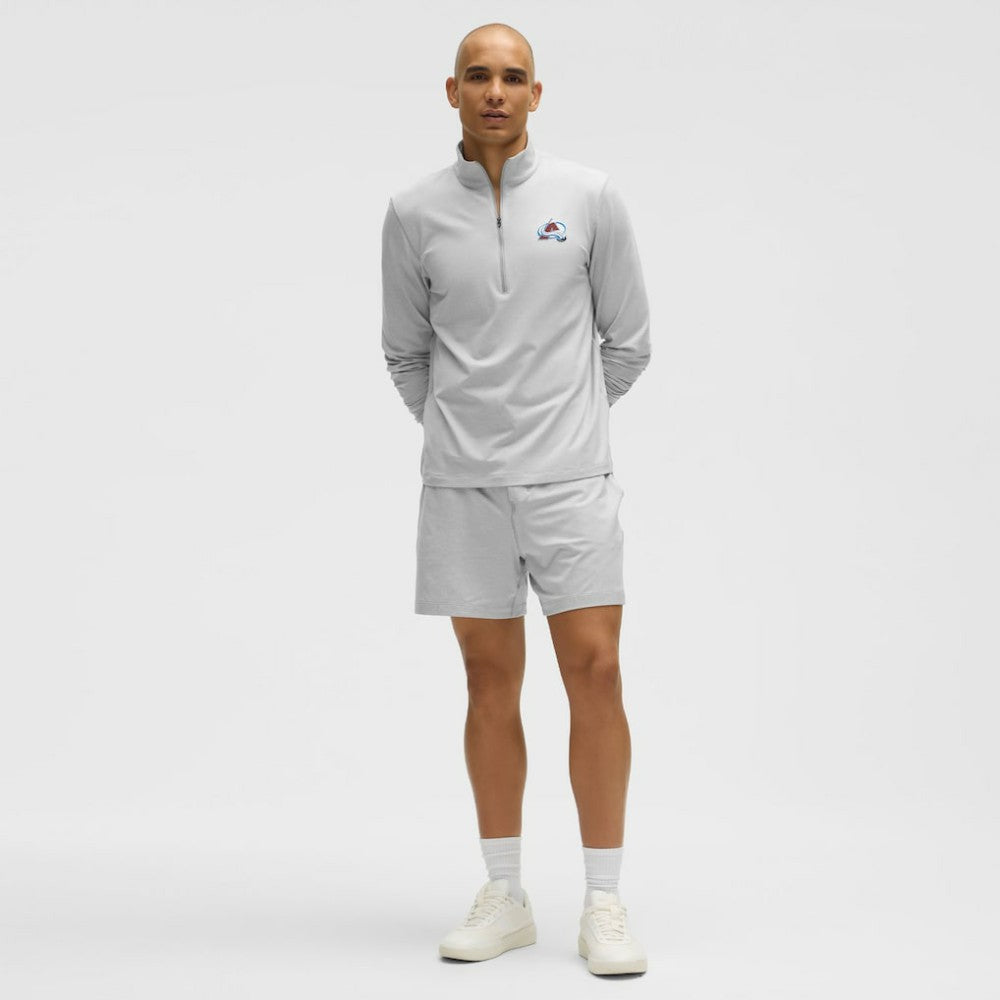 Colorado Avalanche lululemon Soft Jersey Half-Zip Pullover - Heather Gray | NHL Jerseys