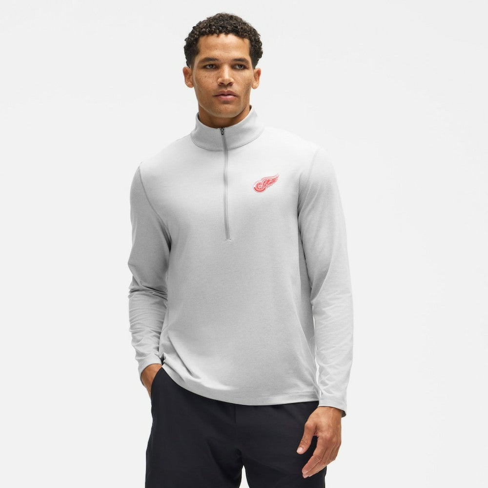 Detroit Red Wings lululemon Soft Jersey Half-Zip Pullover - Heather Gray | NHL Jerseys