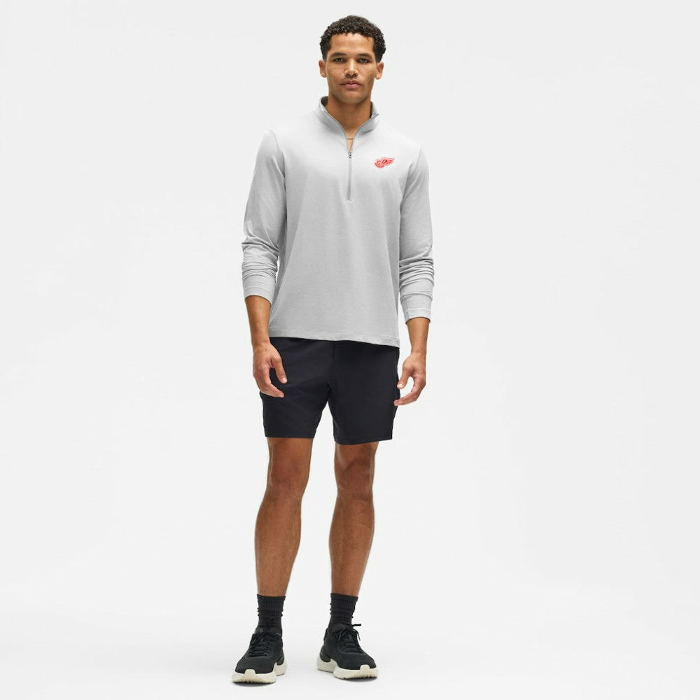 Detroit Red Wings lululemon Soft Jersey Half-Zip Pullover - Heather Gray | NHL Jerseys