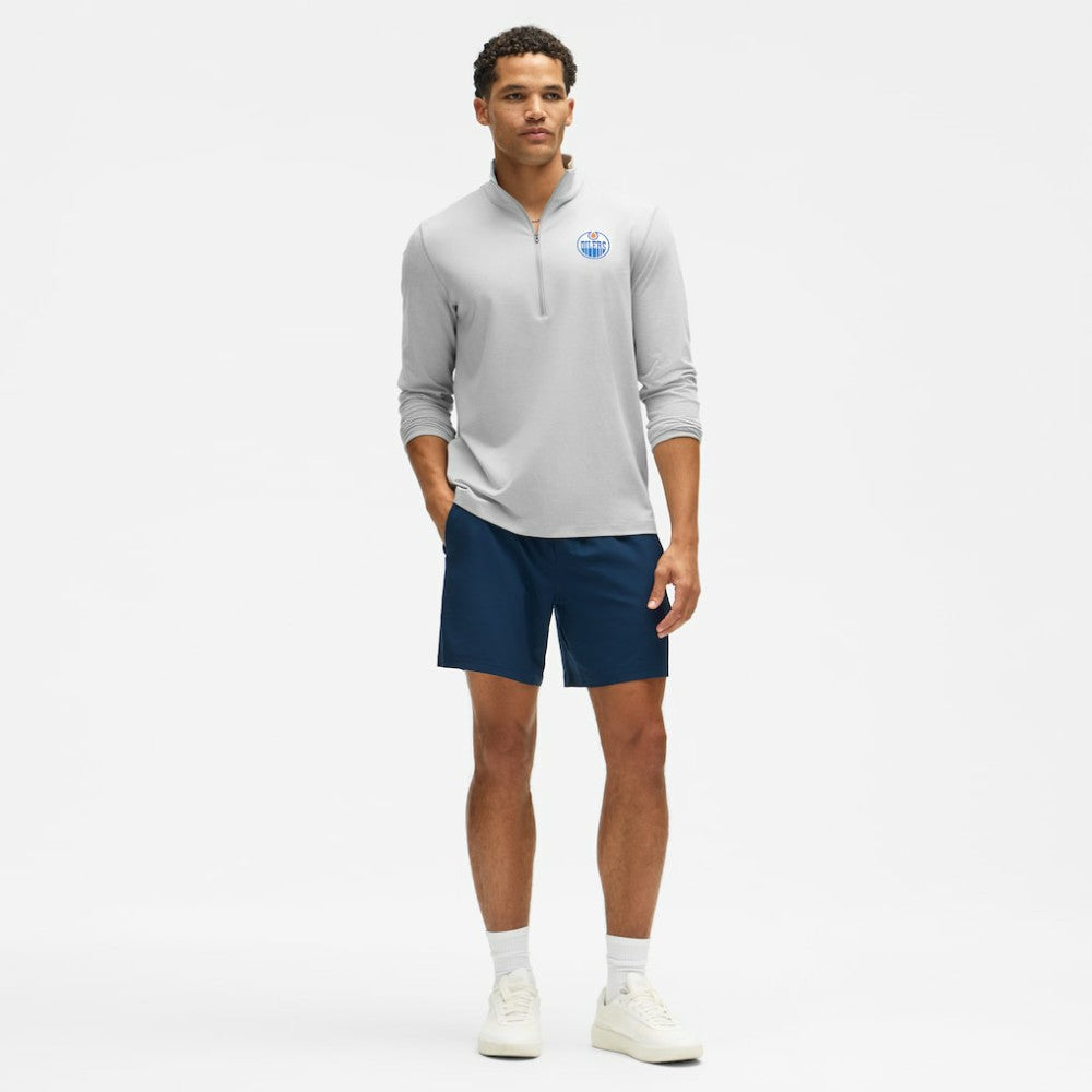 Edmonton Oilers - lululemon Soft Jersey Half-Zip Pullover Heather Gray