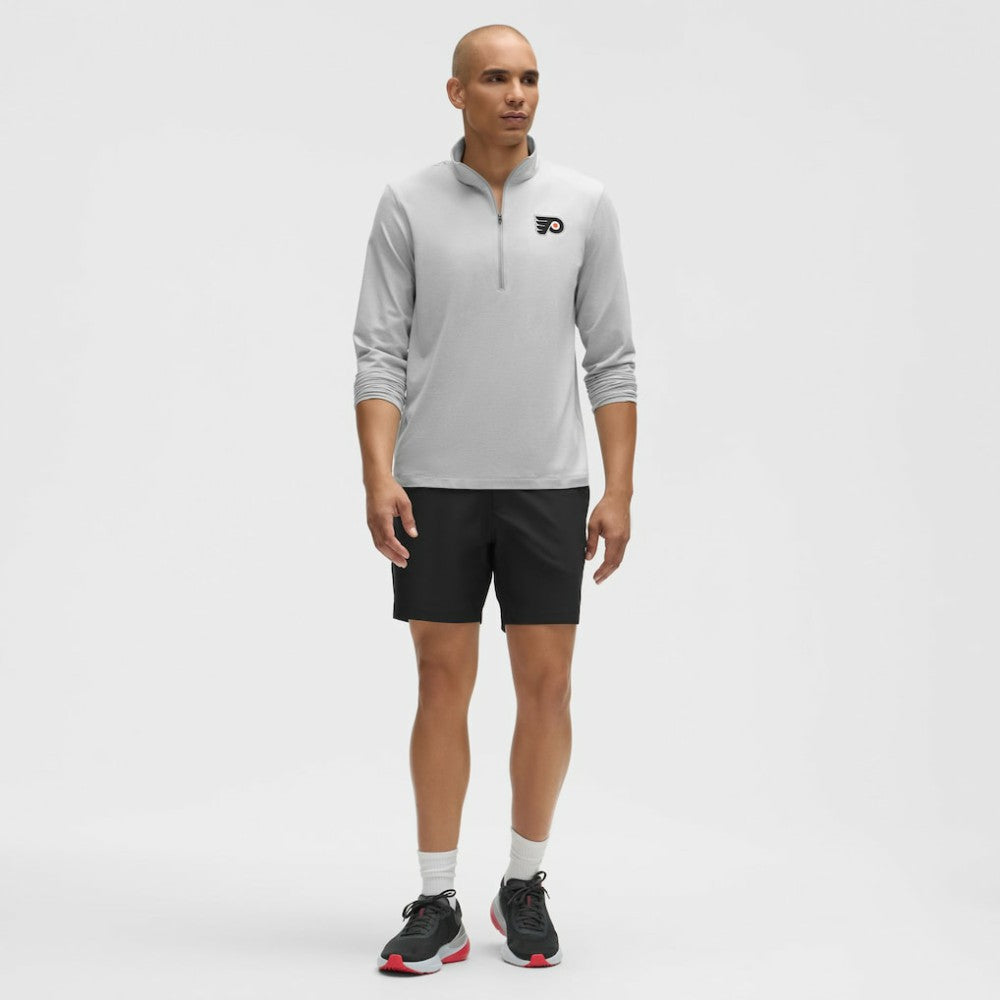 Philadelphia Flyers lululemon Soft Jersey Half-Zip Pullover - Heather Gray | NHL Jerseys