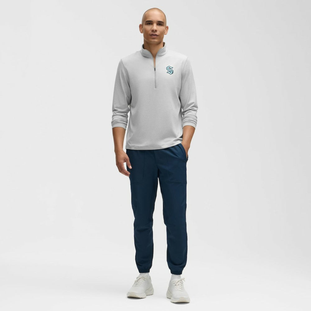 Seattle Kraken lululemon Soft Jersey Half-Zip Pullover - Heather Gray | NHL Jerseys