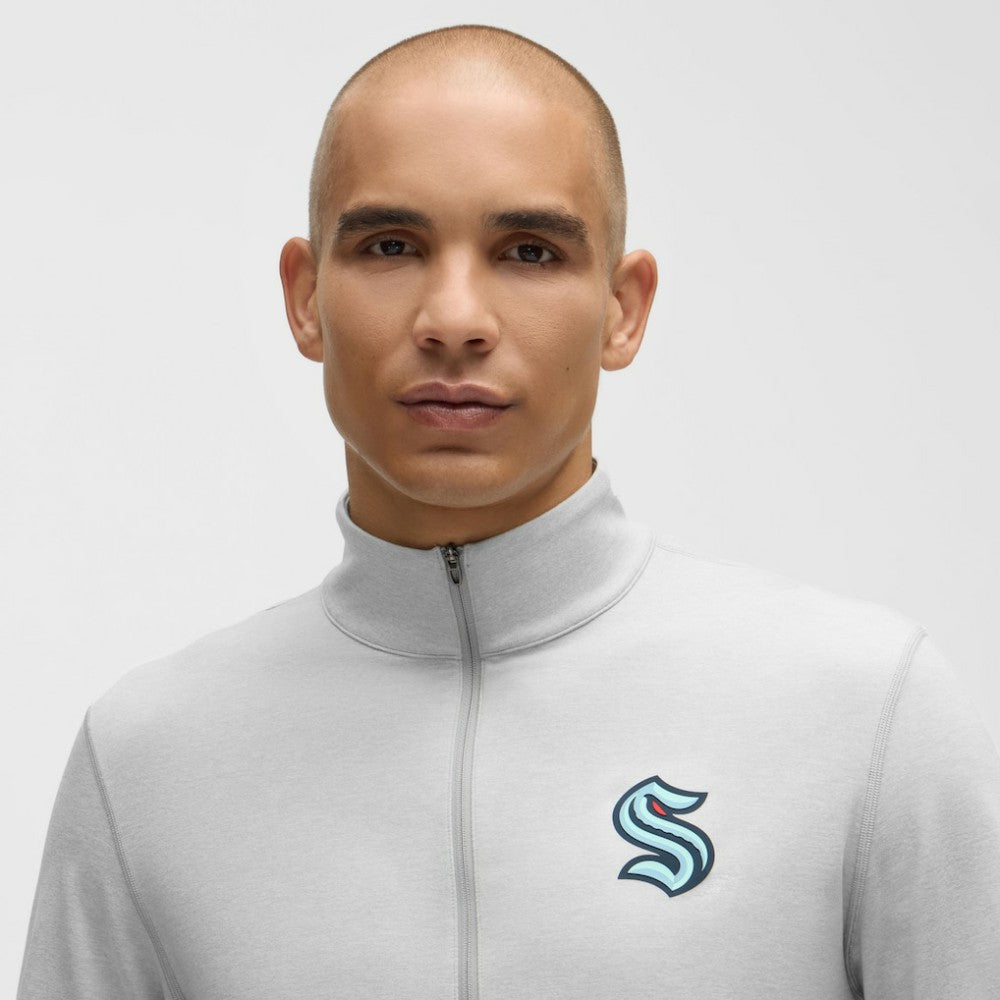 Seattle Kraken lululemon Soft Jersey Half-Zip Pullover - Heather Gray | NHL Jerseys