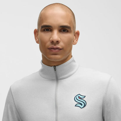 Seattle Kraken lululemon Soft Jersey Half-Zip Pullover - Heather Gray | NHL Jerseys