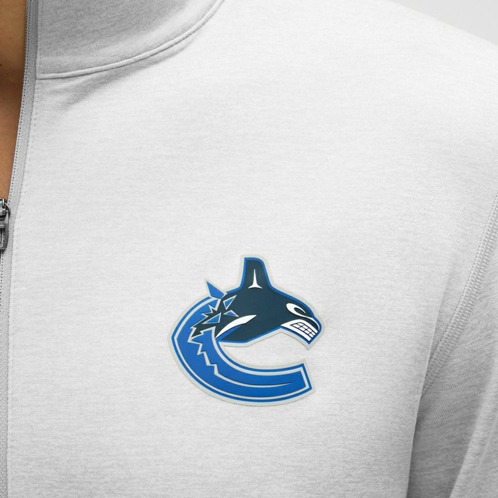 Vancouver Canucks lululemon Soft Jersey Half-Zip Pullover - Heather Gray | NHL Jerseys