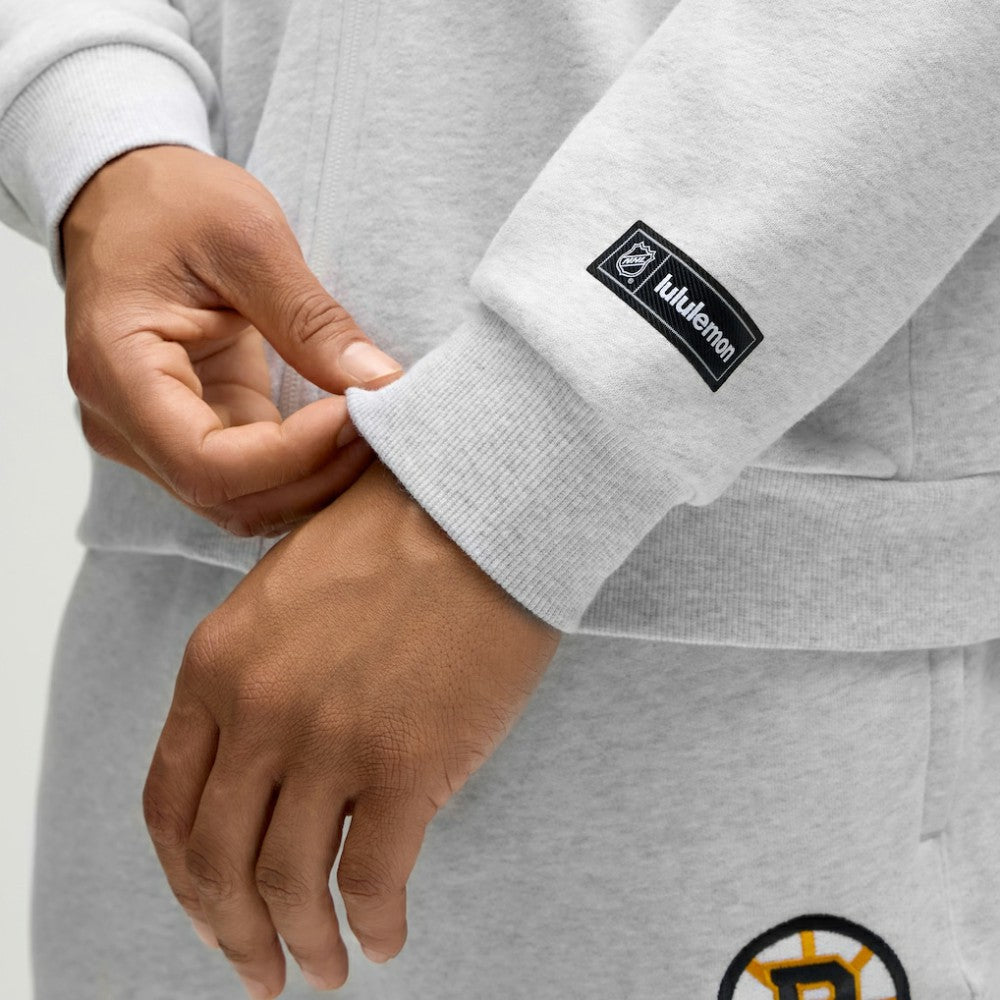 Boston Bruins lululemon Steady State Full-Zip Hoodie Heathered Core Ultra Light Grey