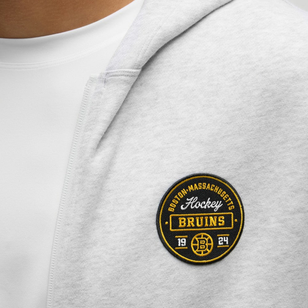 Boston Bruins lululemon Steady State Full-Zip Hoodie Heathered Core Ultra Light Grey