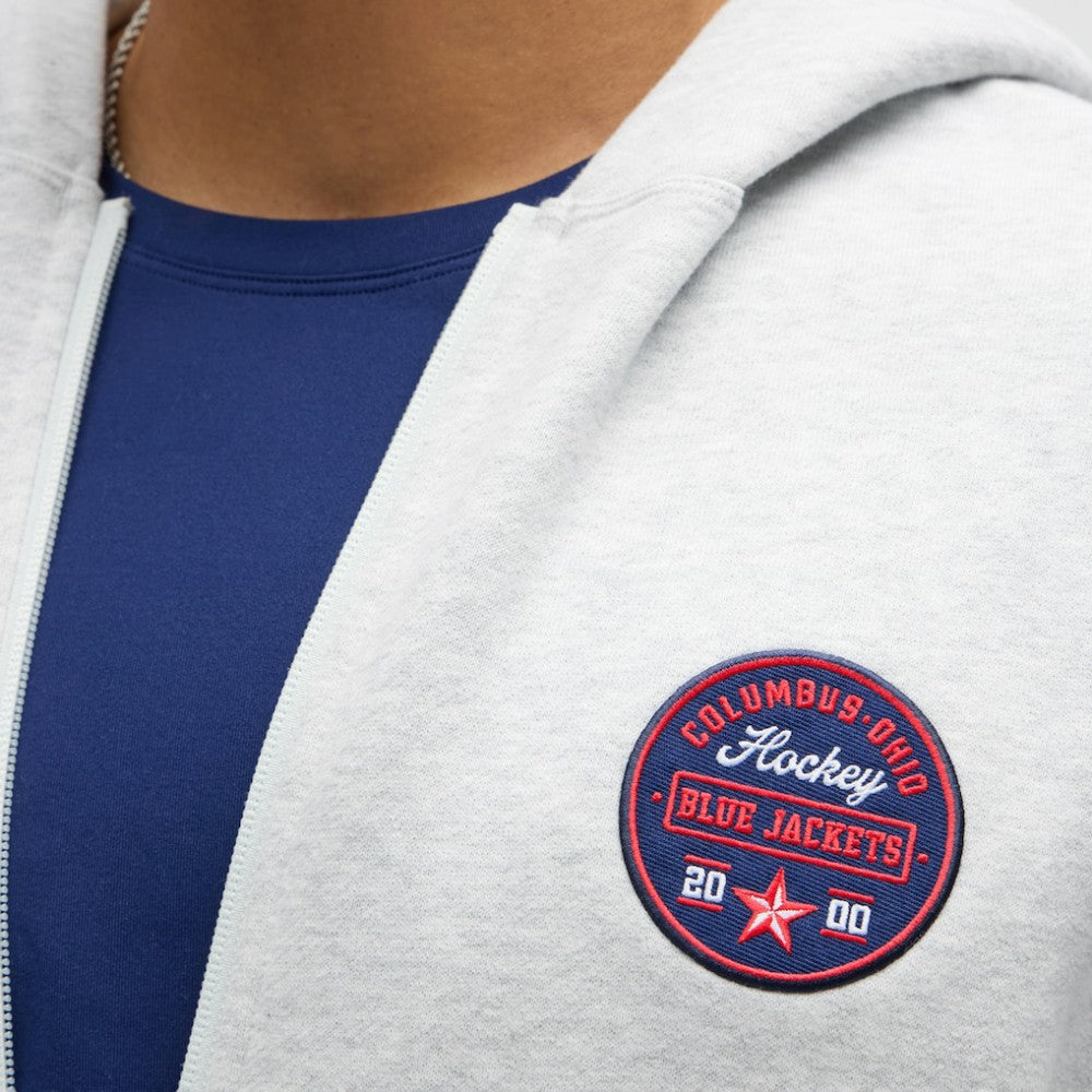 Columbus Blue Jackets - lululemon Steady State Full-Zip Hoodie Heathered Core Ultra Light Grey
