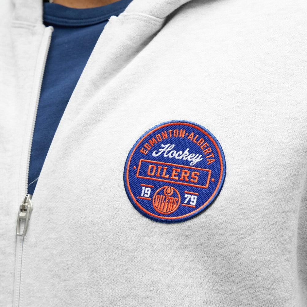 Edmonton Oilers - lululemon Steady State Full-Zip Hoodie Heathered Core Ultra Light Grey