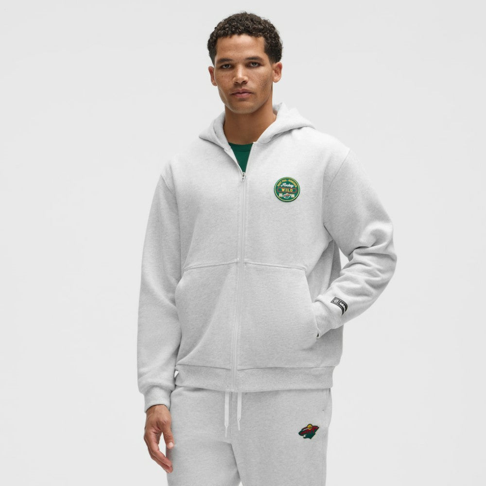 Minnesota Wild - lululemon Steady State Full-Zip Hoodie Heathered Core Ultra Light Grey