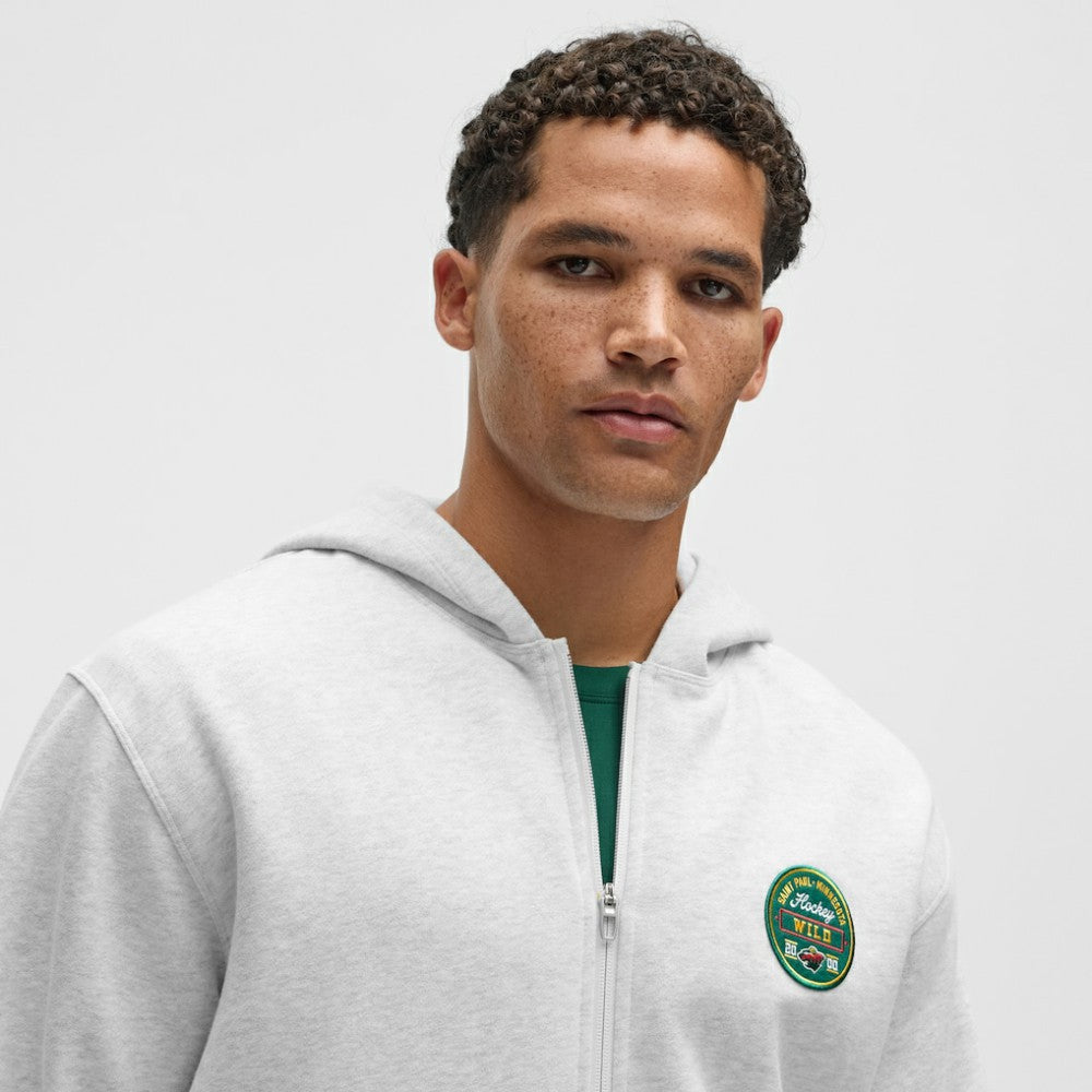 Minnesota Wild - lululemon Steady State Full-Zip Hoodie Heathered Core Ultra Light Grey