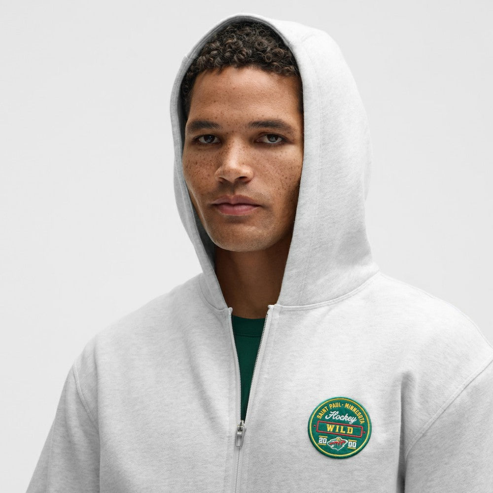 Minnesota Wild - lululemon Steady State Full-Zip Hoodie Heathered Core Ultra Light Grey