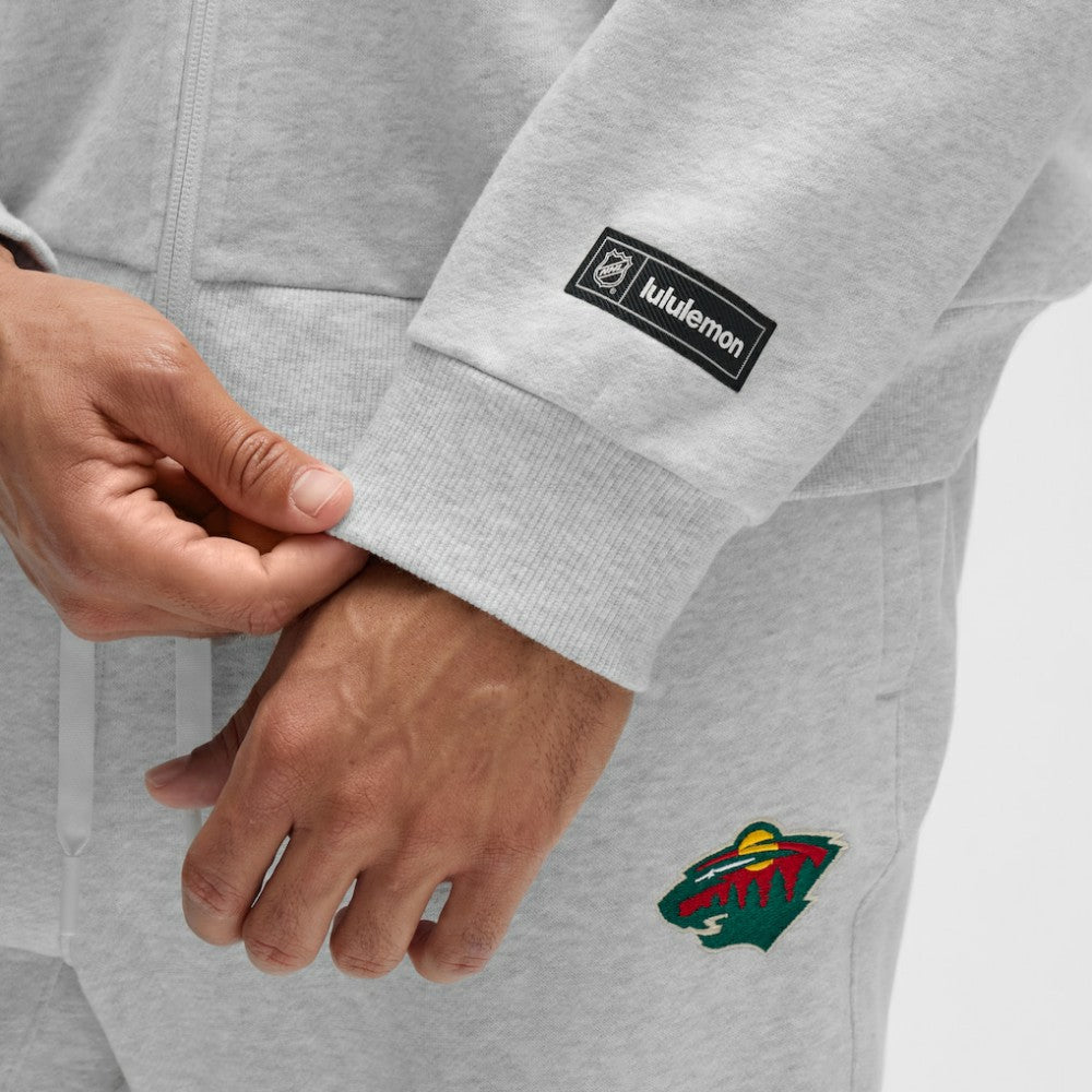 Minnesota Wild - lululemon Steady State Full-Zip Hoodie Heathered Core Ultra Light Grey
