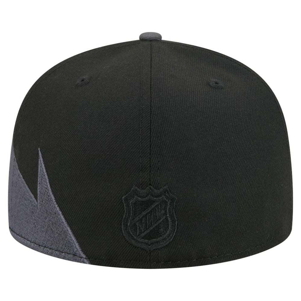 New York Rangers New Era Spikes 59FIFTY Fitted Hat Black