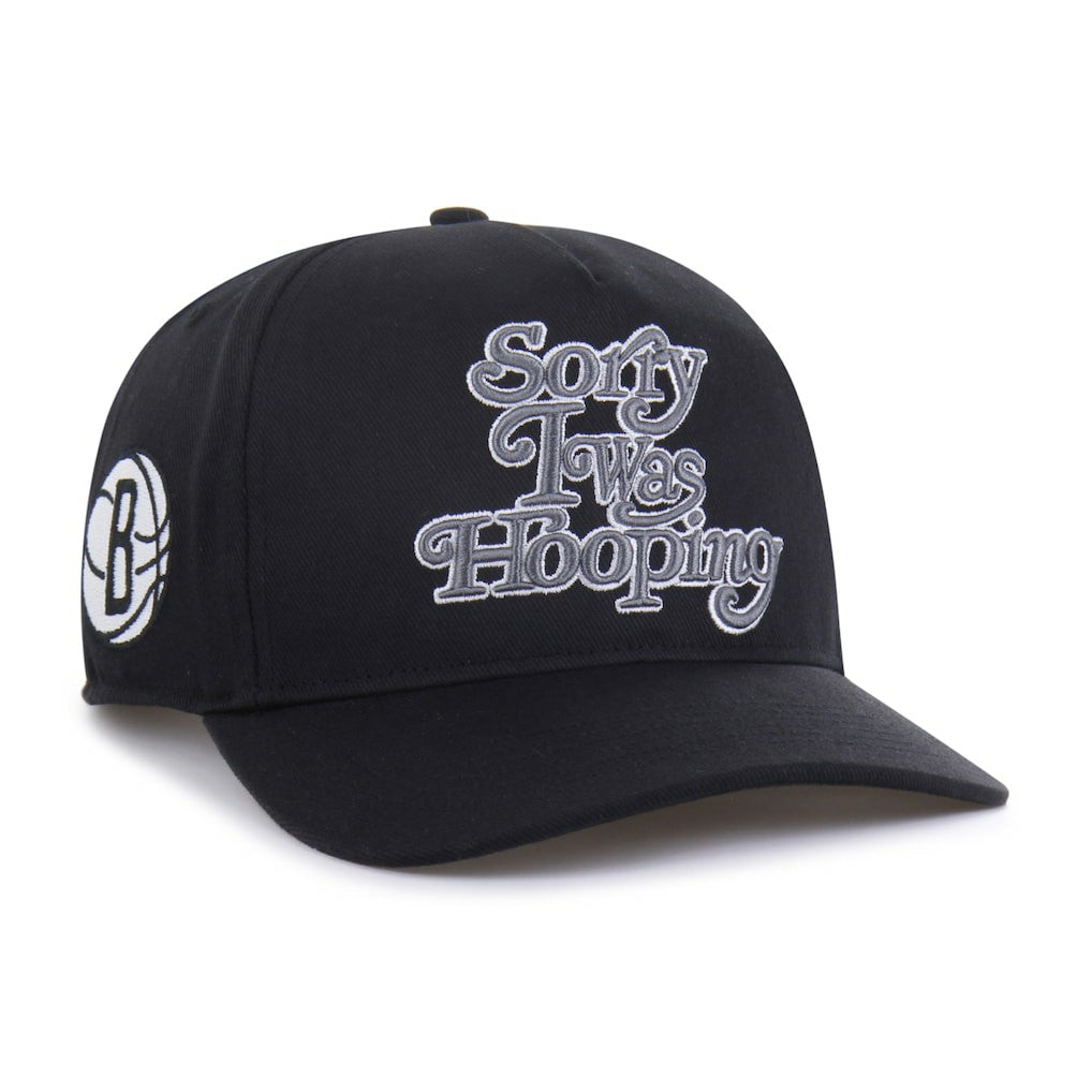 47 brand - Brooklyn Nets Brand Seen by '47 Sorry I Was Hooping Hitch Adjustable Hat - Black