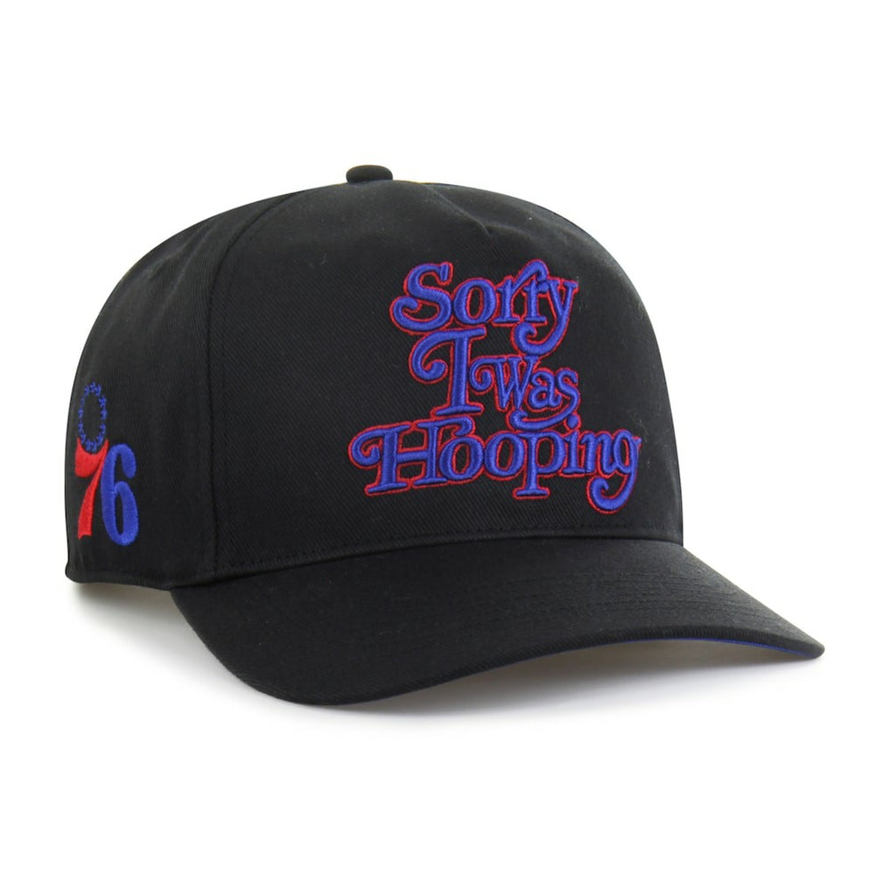 47 brand - Philadelphia 76ers Brand Seen by '47 Sorry I Was Hooping Hitch Adjustable Hat - Black