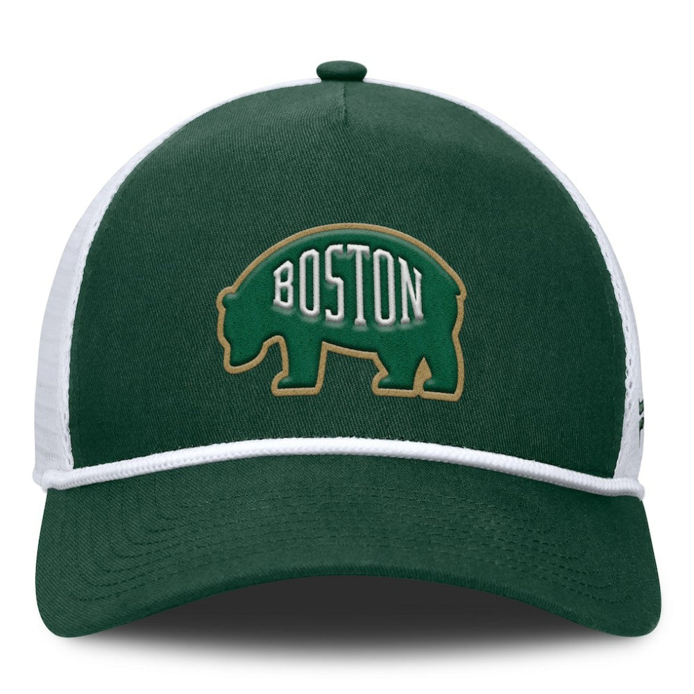 Boston Bruins Fanatics Bermuda A-Frame Adjustable Hat Green/White