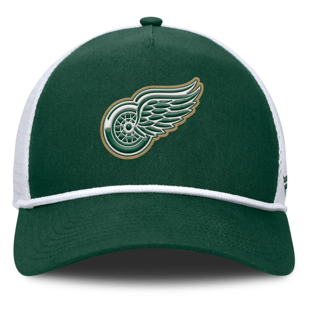 Detroit Red Wings - Fanatics Bermuda A-Frame Adjustable Hat Green/White